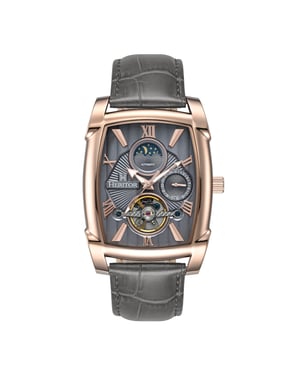 Heritor Automatic Valentin leren band horloge met datum