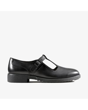 Griffin Stad Zwarte Leren Schoenen