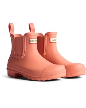 Hunter Original Chelsea Rubber Dames Terracotta Wellingtonlaarzen