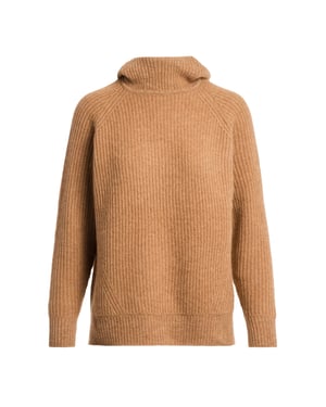 Parajumpers Tory Camel Bruin Gebreide Hoodie Comfort Fit