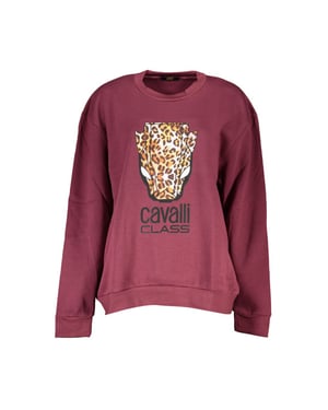 Luipaardprint Sweatshirt met Ronde Hals