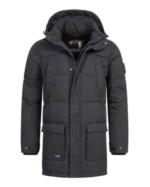 Alessandro Salvarini Heren Winterjas AS-458 – Klassieke Parka Met Fleecevoering & Afneembare Capuchon
