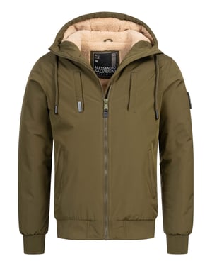 Alessandro Salvarini Heren Winterjas AS-431 – Warm Met Teddyvoering & Capuchon