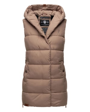 Navahoo dames lange gewatteerde bodywarmer Madilynaa – Warm & Comfortabel