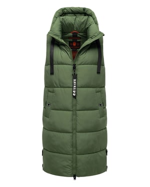 Navahoo dames lange bodywarmer Schnuffelchen – Warm & Stijlvol met Capuchon