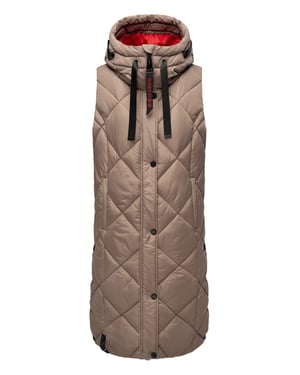 Navahoo lange dames bodywarmer Schnuckel – Modern & Met Capuchon