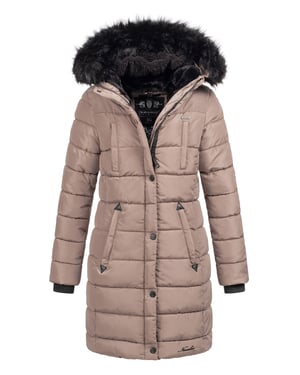 Navahoo dames lange winterjas Lotusblüte Princess – Warm & Elegant