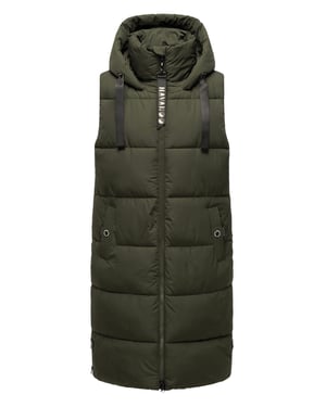 Navahoo dames lange bodywarmer Schnuffelchen – Warm & Stijlvol met Capuchon