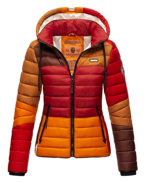 Navahoo Lulana Multikulti dames gewatteerde jas – Licht, kleurrijk & trendy