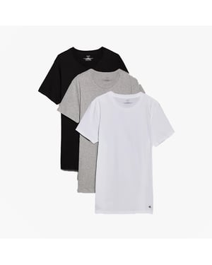 Calvin Klein 100% Katoen 3-Pack Heren T-shirts Zwart/grijs Heather/wit