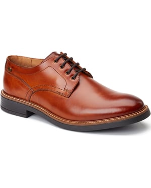 Base London Durham Leren Heren Veterschoenen in Verbrand Tan
