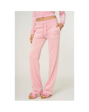 Juicy Couture Del Ray Pant Polyester Dames Juicy Roze Joggingbroek