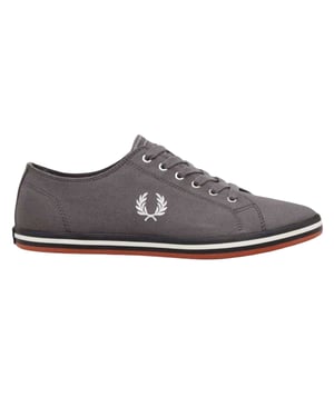 Fred Perry Dames Kingston Twill Sneakers (Grijs)