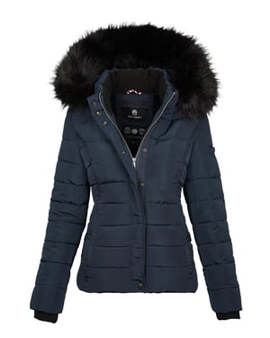 Navahoo Dames Winterjas Miamor – Teddyvoering, Afneembare Capuchon & Bontkraag