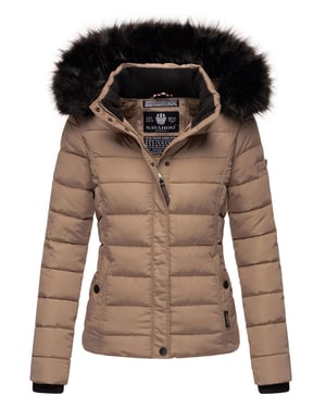 Navahoo Dames Winterjas Miamor – Teddyvoering, Afneembare Capuchon & Bontkraag