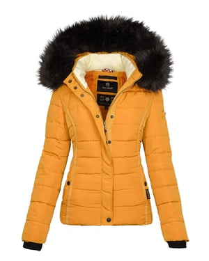 Navahoo Dames Winterjas Miamor – Teddyvoering, Afneembare Capuchon & Bontkraag