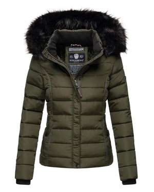 Navahoo Dames Winterjas Miamor – Teddyvoering, Afneembare Capuchon & Bontkraag