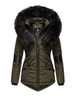 Navahoo Dames Winterjas Nirvana – Warm, Met Luxe Bontkraag & Teddyvoering