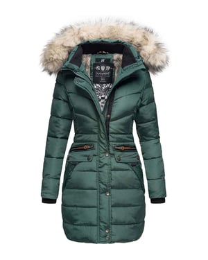 Navahoo Dames Winterjas Paula – Extra Warm, Waterafstotend & Met Afneembare Bontkraag