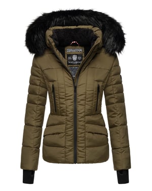 Navahoo Dames Winterjas Adele – Warm, Met Teddyvoering & Afneembare Bontkraag