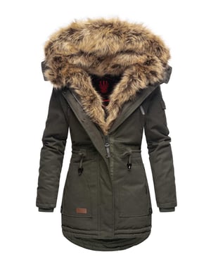 Navahoo Dames Winterparka Daria – Klassieker, Warm & Met Afneembare Bontkraag