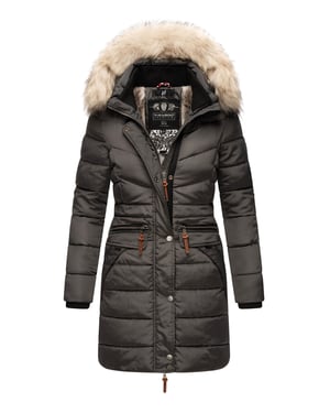 Navahoo Dames Winterjas Paula – Extra Warm, Waterafstotend & Met Afneembare Bontkraag