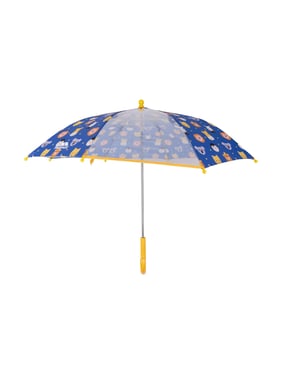 Trespass Kinder/Kinder Drizzle Stokparaplu met dierenprint (Blauw/Geel/Multikleurig)