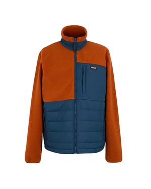 Regatta Heren Frankie Borg Full Zip Hybride Jas (Pottenbakkersklei/Moonlight Denim)