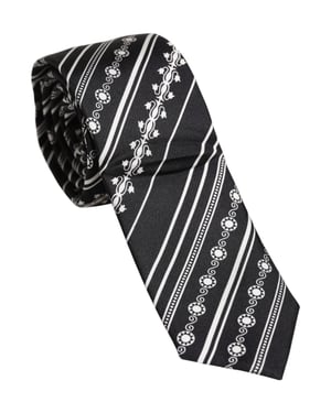 Zijde Stropdas Geometrisch Patroon