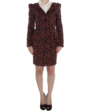 Bloemenprint Mini-jurk Met Kraag Lange Mouwen