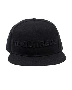 DSquared2 Cap met reliëflogo (Zwart)