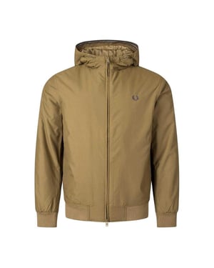Fred Perry Gewatteerde uniseks Brentham jas voor volwassenen (Bruine steen)