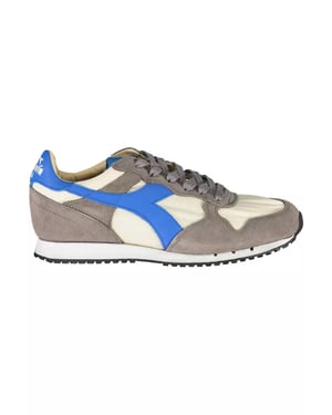 N9000 Suède Sneakers Grijs-Witblauw