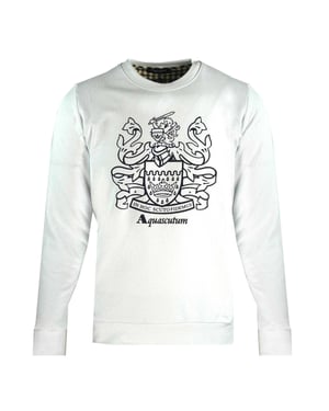 Aquascutum Heren Crest Crewneck Sweatshirt (Wit)