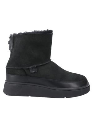 FitFlop Dames/Dames Gen-FF Mini Leren Enkellaarsjes (Allemaal zwart)