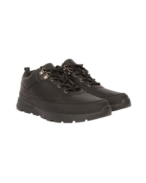 Crosshatch Heren Banbury Leren Laarzen (Zwart)