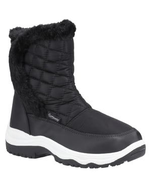Cotswold Dames/Dames Butterrow Sneeuwlaarzen (Zwart)