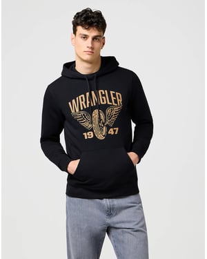 Wrangler - AMERICANA HOODIE - MARINEBLAUW