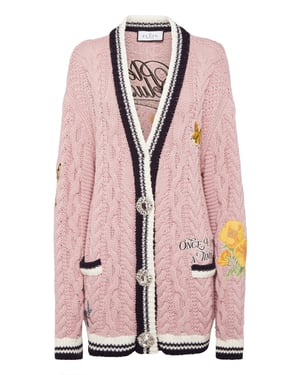 Knitted Embroidered Cardigan Deluxe Fairy