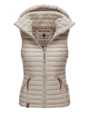 Navahoo Dames Gewatteerde Bodywarmer Shadaa – Lichte Weste met Afneembare Capuchon