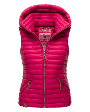 Navahoo Dames Gewatteerde Bodywarmer Shadaa – Lichte Weste met Afneembare Capuchon