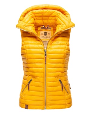Navahoo Dames Gewatteerde Bodywarmer Shadaa – Lichte Weste met Afneembare Capuchon