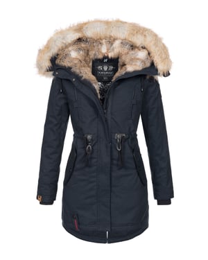 Navahoo Dames Winterjas Bombi – Premium Collectie met Afneembare Bontkraag