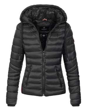 Navahoo Dames Gewatteerde Jas Lulana – Licht, Trendy & Afneembare Capuchon