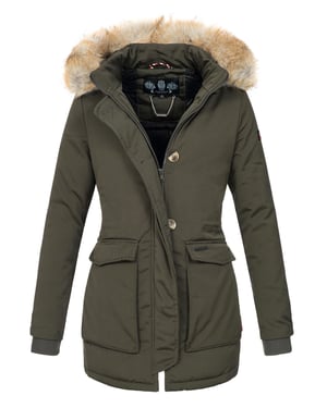 Navahoo Dames Winterjas Schneeengel – Warm, Waterafstotend & Met Afneembare Bontkraag