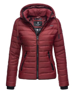 Navahoo Dames Gewatteerde Jas Lulana – Licht, Trendy & Afneembare Capuchon
