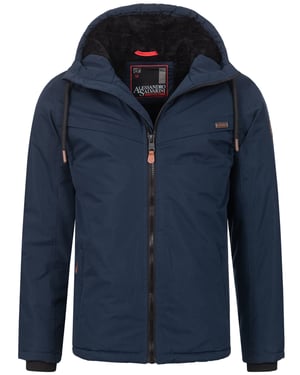 Alessandro Salvarini heren winterjas AS-331 met teddyvoering en capuchon
