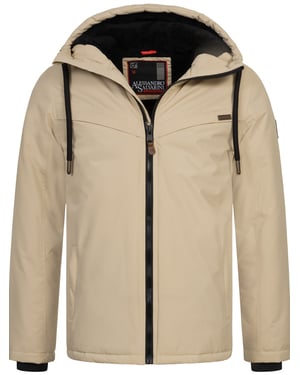 Alessandro Salvarini heren winterjas AS-331 met teddyvoering en capuchon