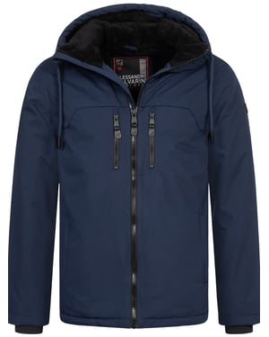 Alessandro Salvarini heren winterjas AS-332 met teddyvoering en capuchon