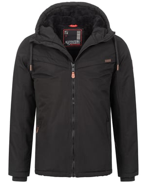 Alessandro Salvarini heren winterjas AS-331 met teddyvoering en capuchon